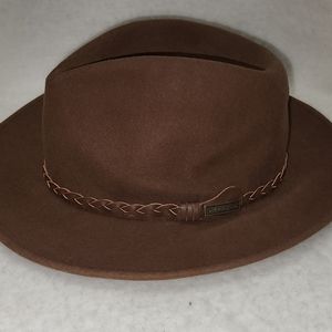 Vintage Brown Eddie Bauer Fedora Hat